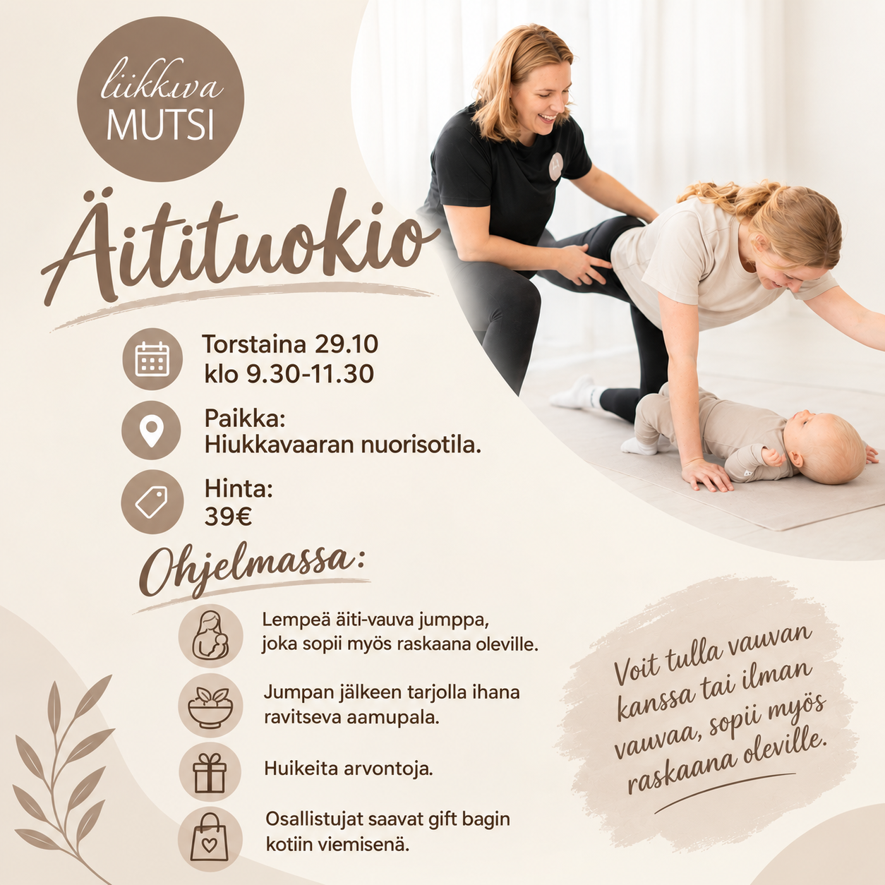 Äitituokio Oulu
Äitien tapahtuma